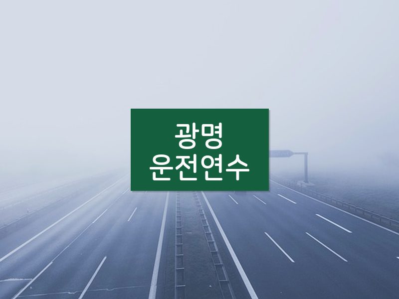 광명운전연수 후기