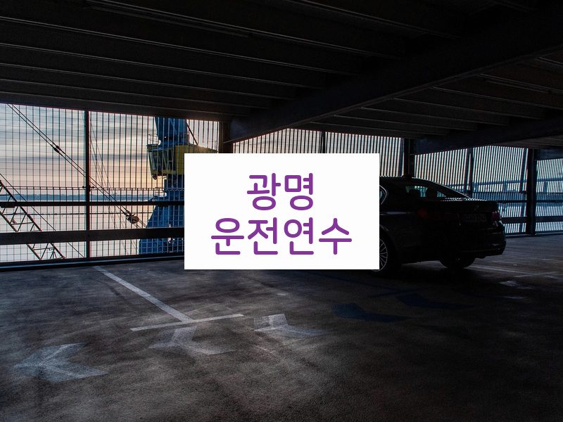 광명운전연수 후기