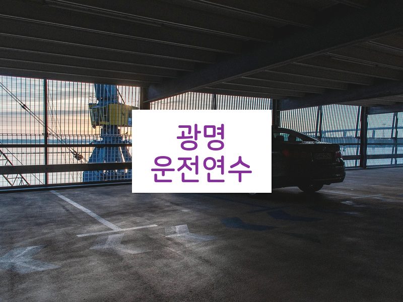 광명운전연수 후기