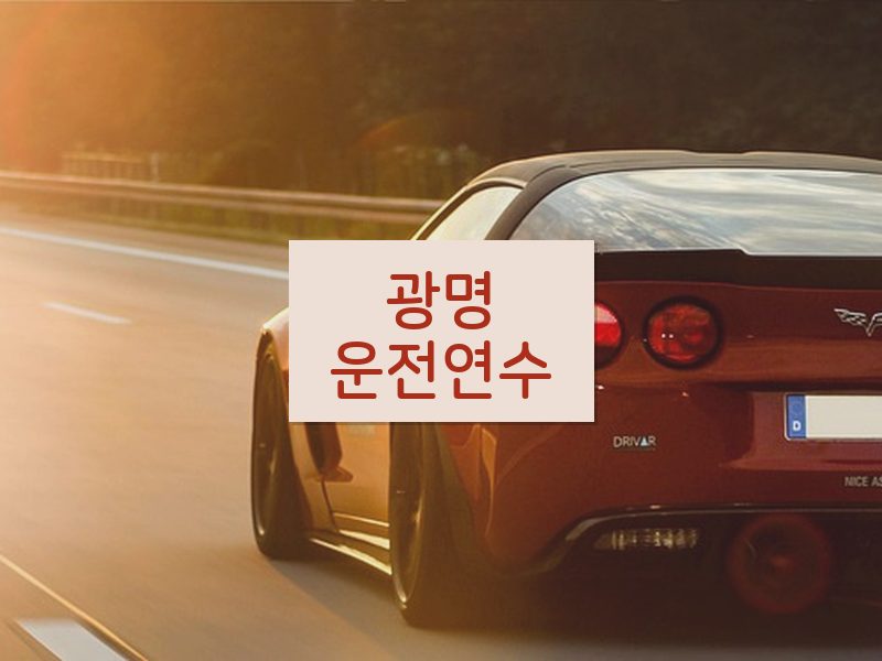 광명운전연수 후기