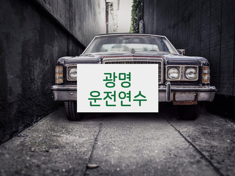 광명운전연수 후기
