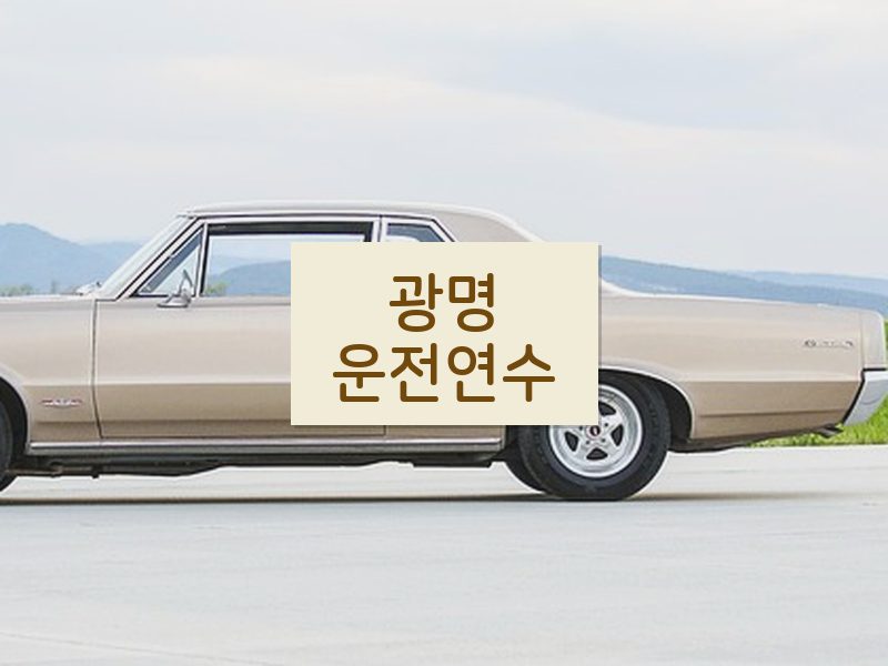 광명운전연수 후기