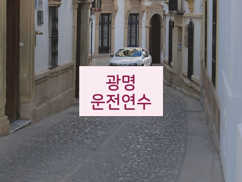 광명운전연수 후기