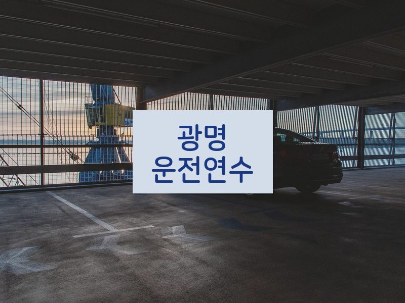 광명운전연수 후기