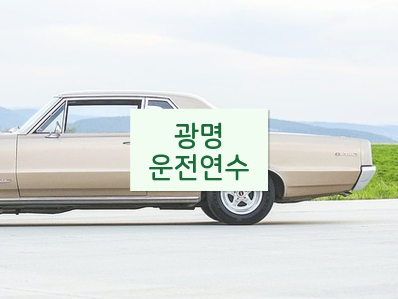 광명운전연수 후기