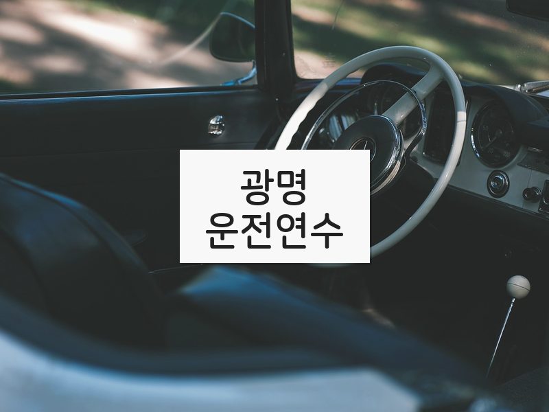 광명운전연수 후기