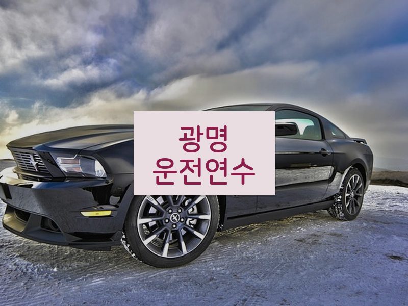 광명운전연수 후기