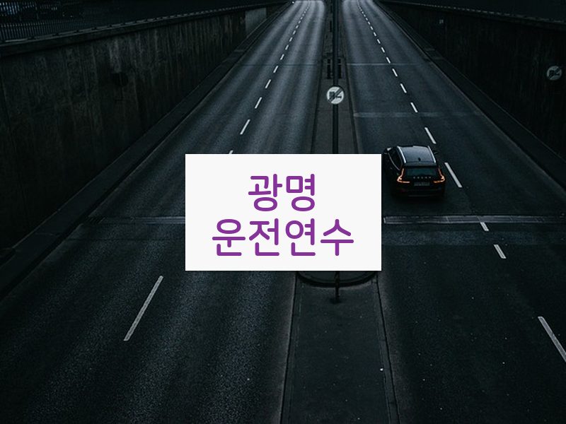 광명운전연수 후기