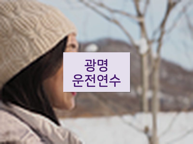 광명운전연수 후기