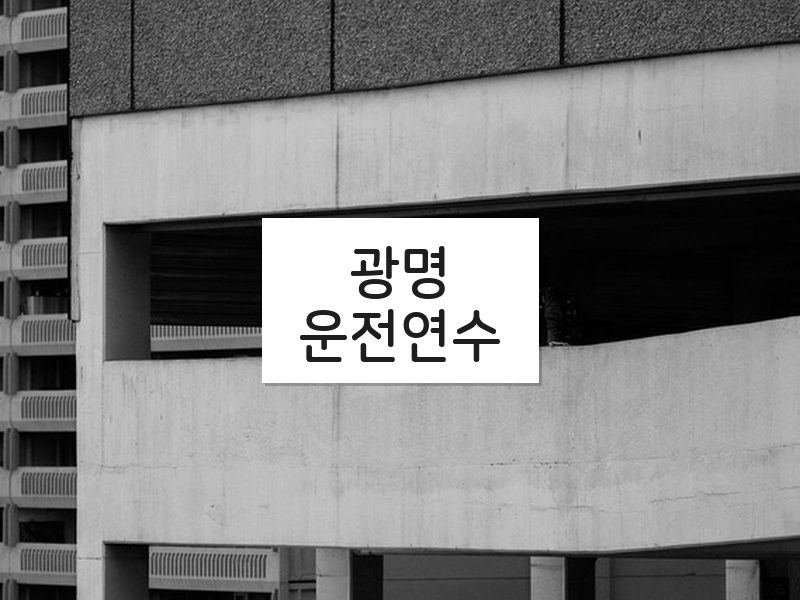 광명운전연수 후기