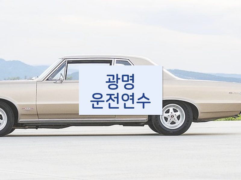 광명운전연수 후기