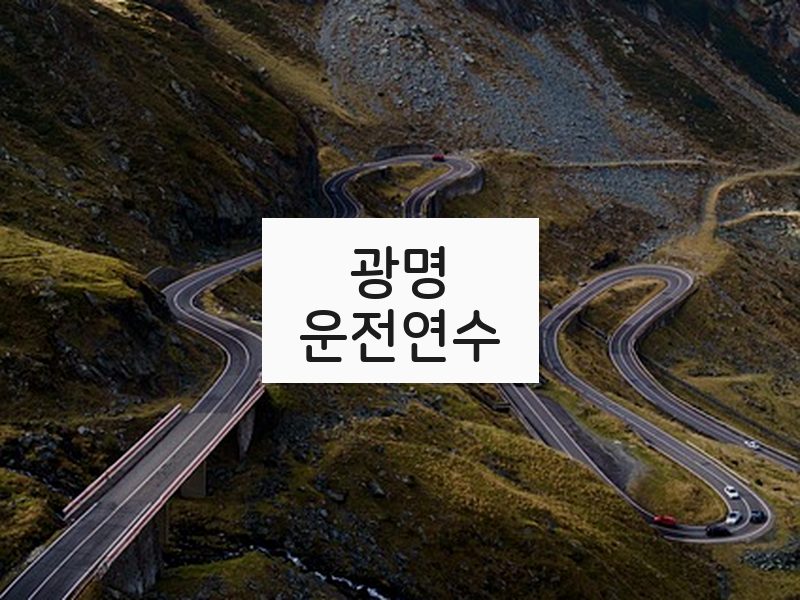 광명운전연수 후기