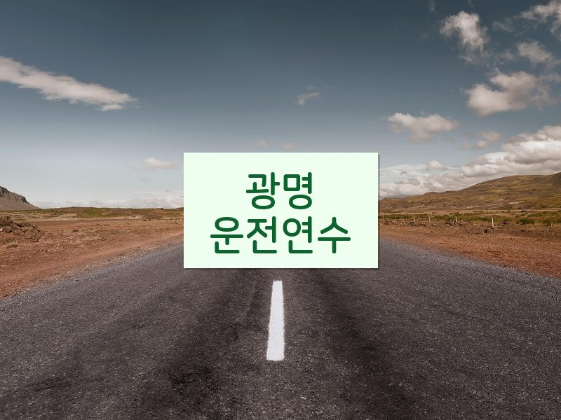 광명운전연수 후기