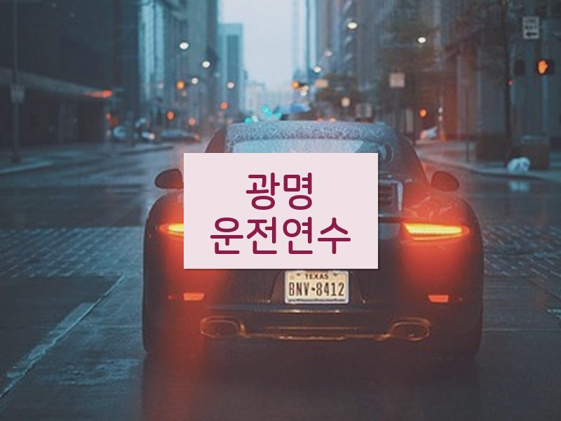 광명운전연수 후기