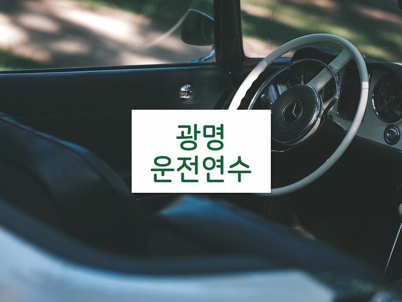 광명운전연수 후기