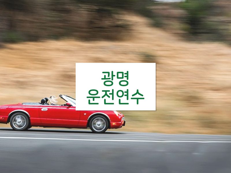 광명운전연수 후기