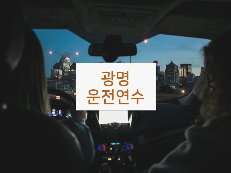 광명운전연수 후기